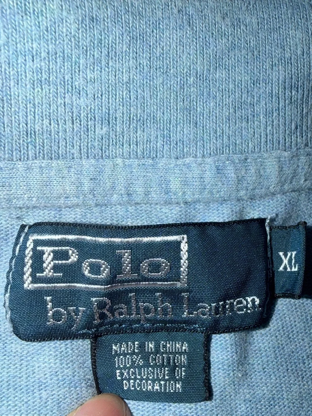Polo by Ralph Lauren Light Blue 1/4 Zip Pullover